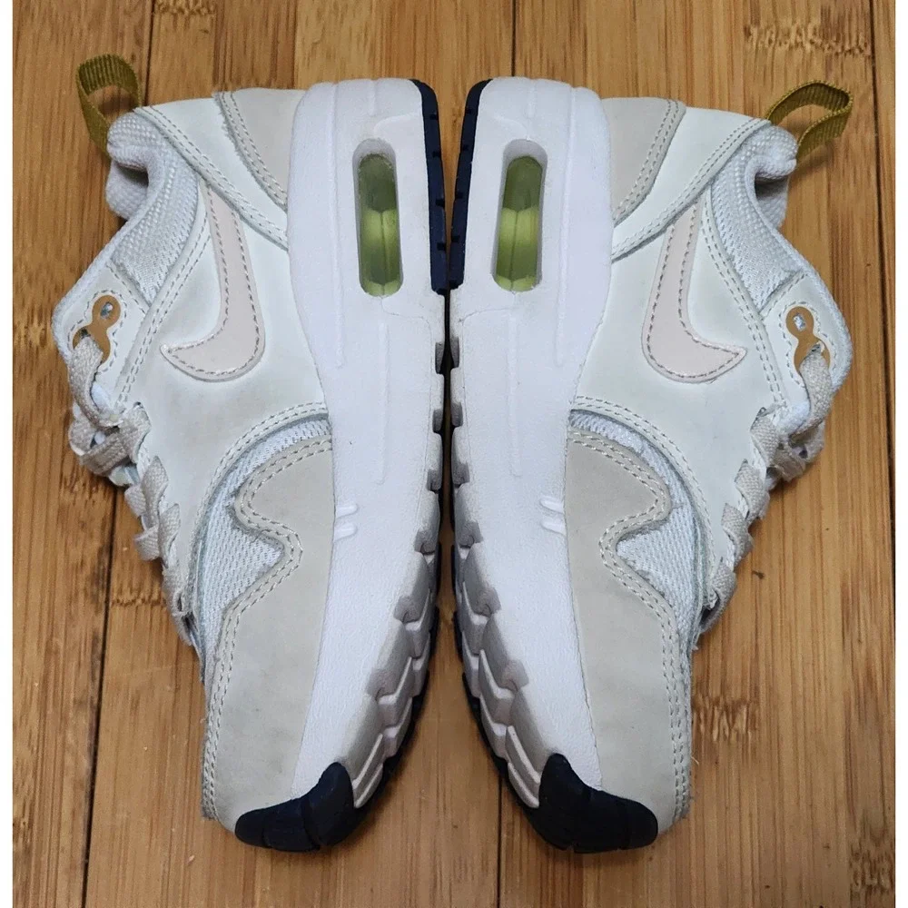 Nike Air Max 1 Easyon Shoes Kids 10C Sneakers Beige Orewood Brown DZ3308-103